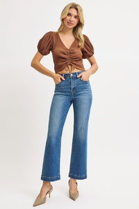 Risen: Tummy Control High Rise Crop Wide Leg