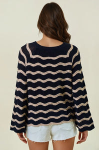 Black and Tan Stripe Sweater
