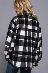 Black and White Plaid Shacket