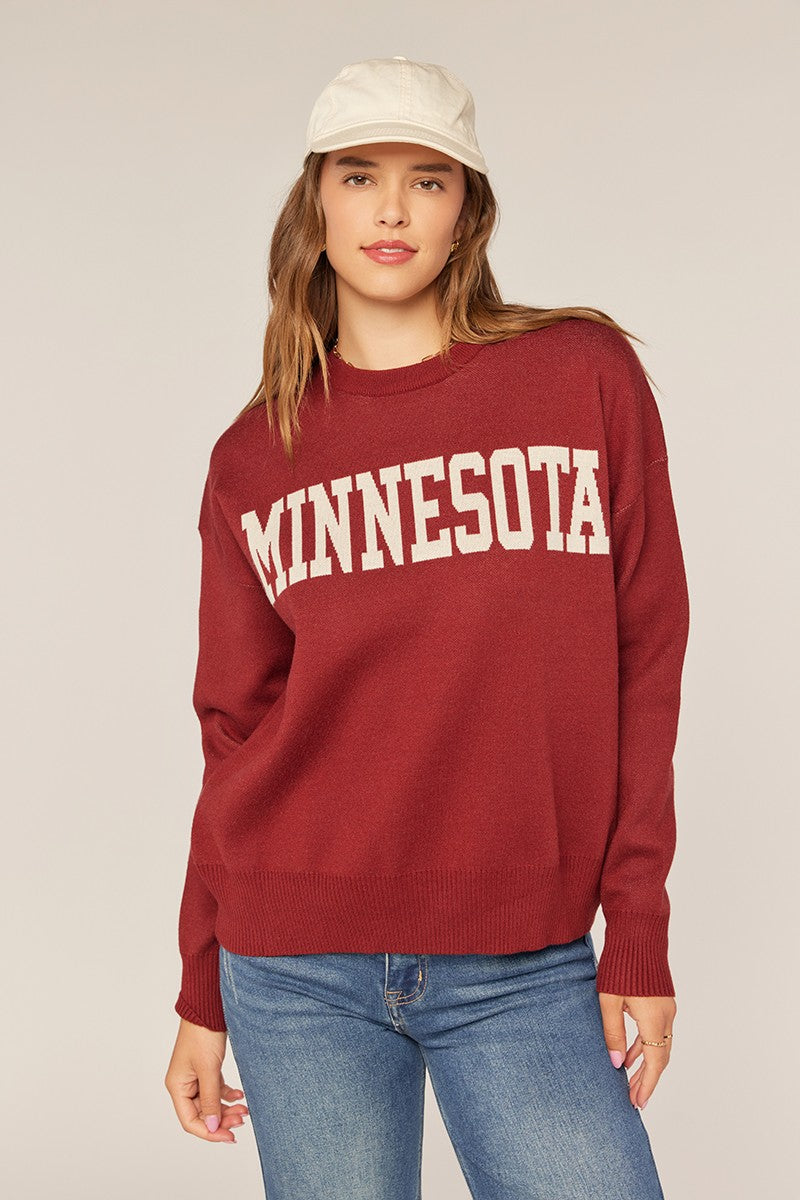 Maroon Minnesota Sweater