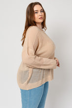 Load image into Gallery viewer, BEIGE SWEATER (CURVY)