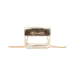 CLEAR BAG W/ CHAIN STRAP