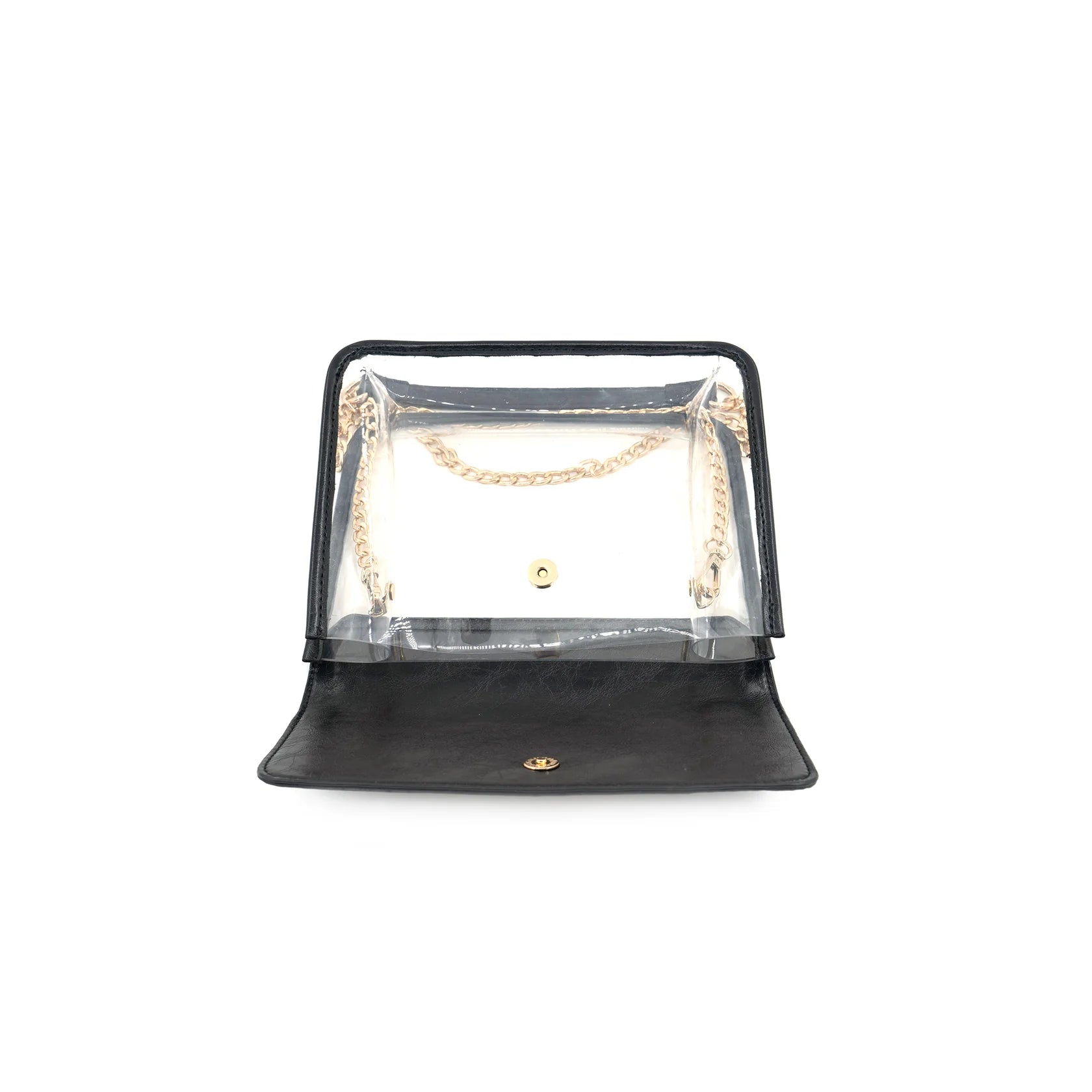 CLEAR BAG W/ CHAIN STRAP