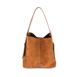 Tan Faux Suede Purse