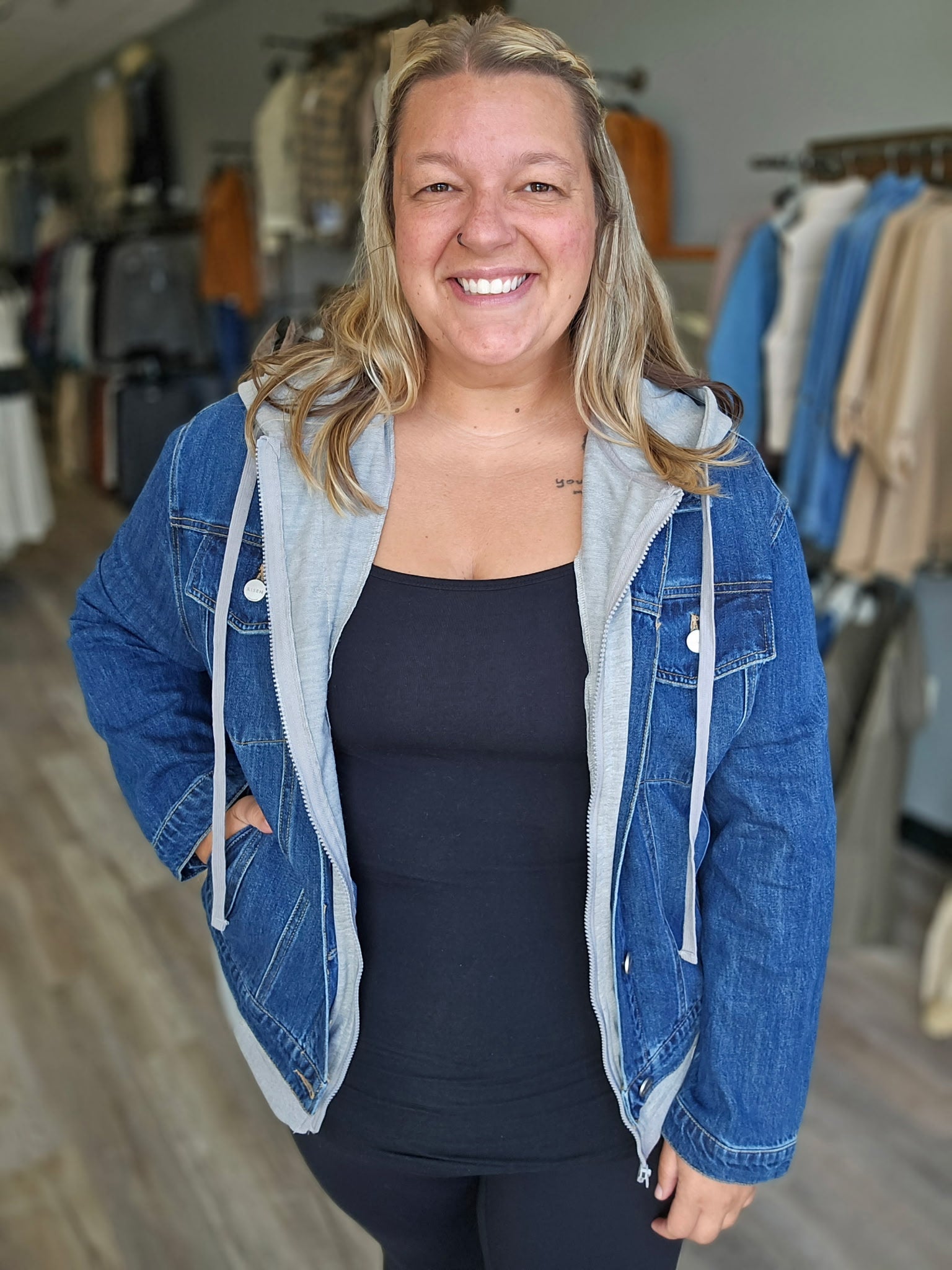 Risen Oversized Hooded Jacket (Curvy)