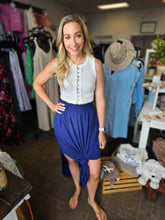 Load image into Gallery viewer, MAXI SKIRT (Light Navy)