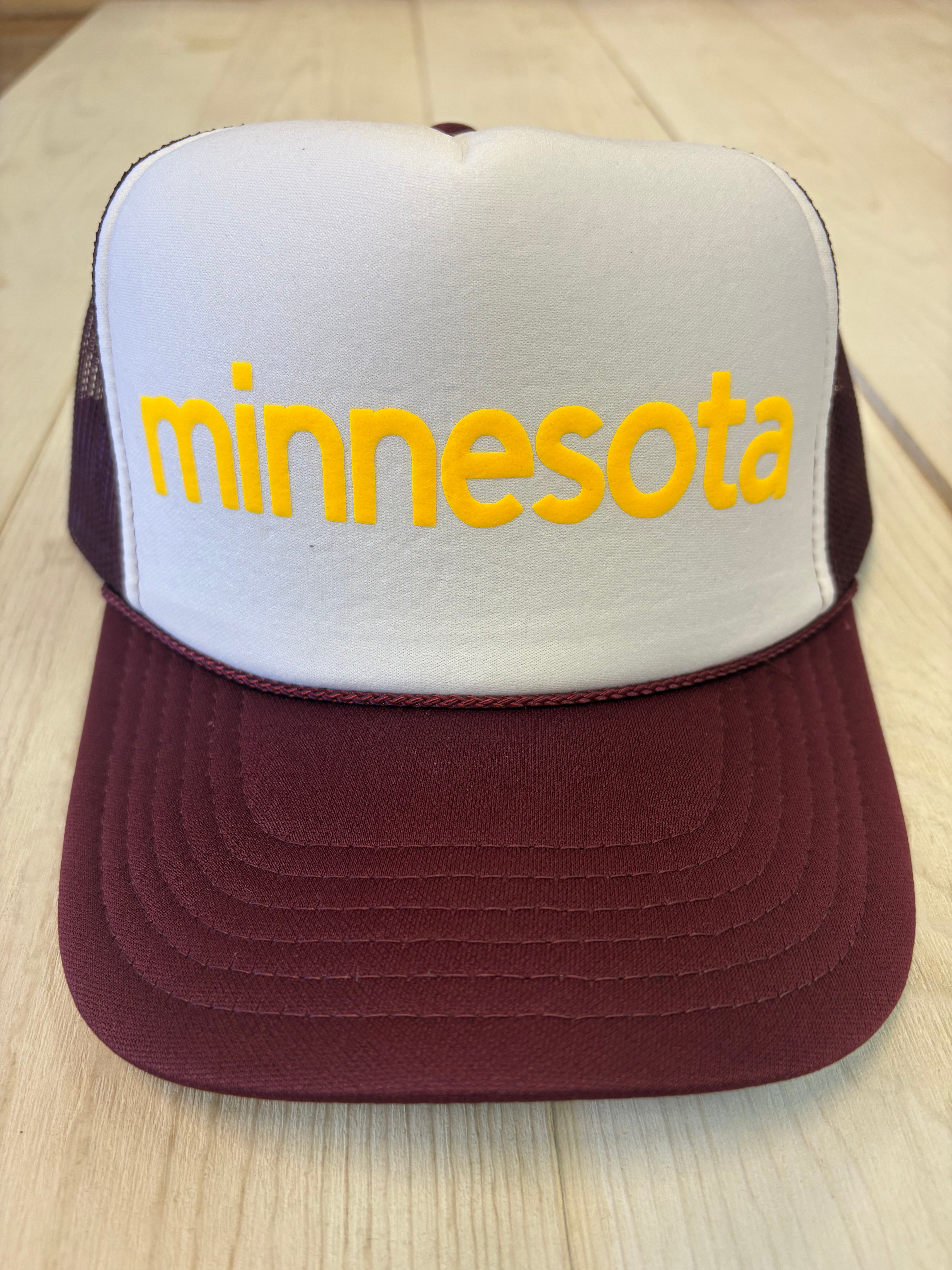 Minnesota Trucker Hat (maroon)