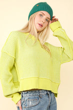 Load image into Gallery viewer, TWO TONE LEMON SWEATER