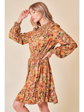 Load image into Gallery viewer, FALL FLORAL DRESS