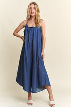 Load image into Gallery viewer, DENIM BLUE WIDE LEG ROMPER