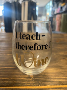 TEACHER WINE GLASSES