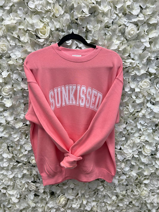 PINK SUNKISSED CREW SWEATSHIRT
