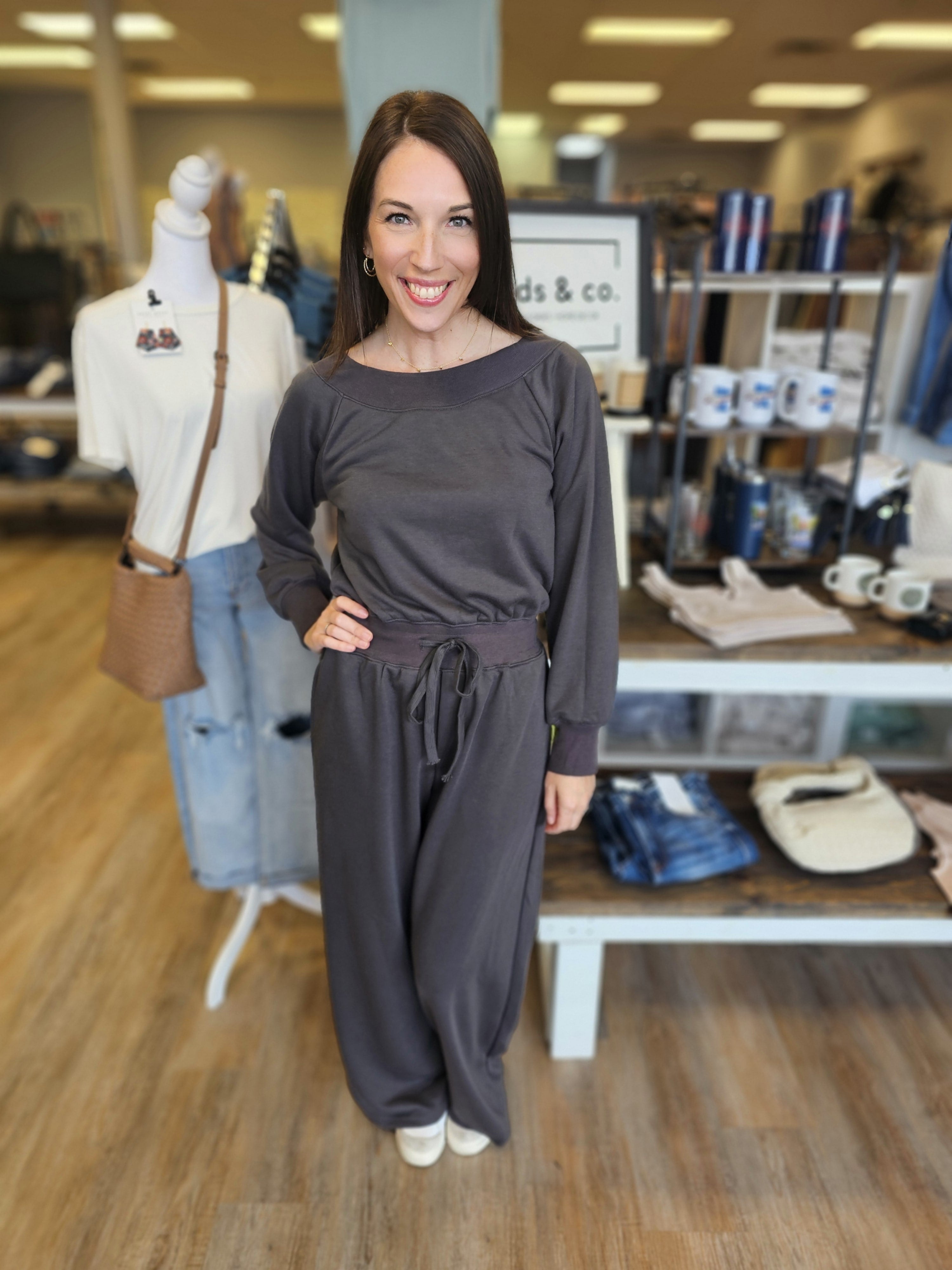 Ash Wide Neck Off The Shoulder Knit Romper
