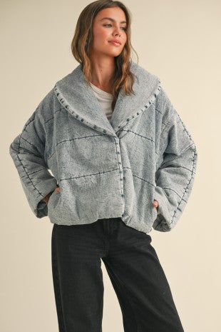 Puffer Jean Jacket