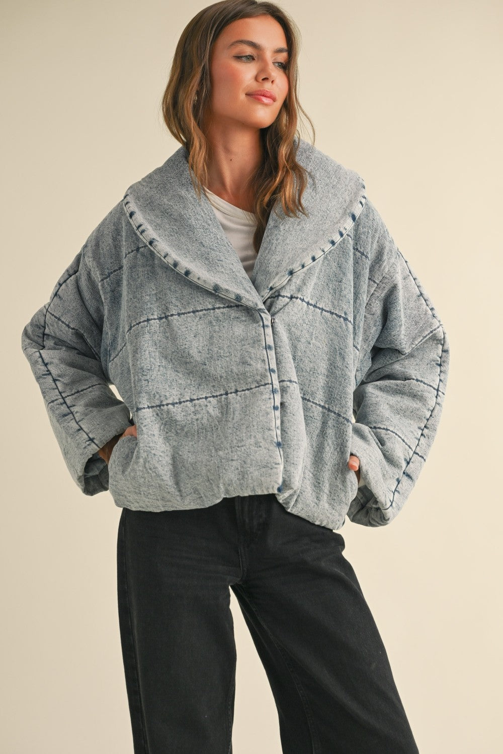 Puffer Jean Jacket