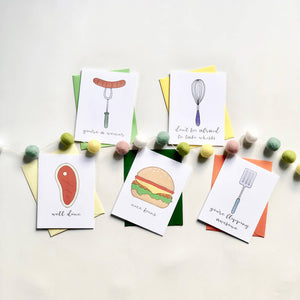 Pun Fun Cards - What'S Cooking? Card Set - Kitchen Utensils