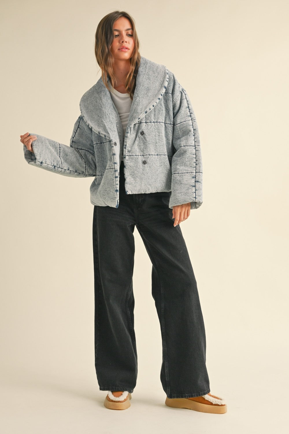 Puffer Jean Jacket