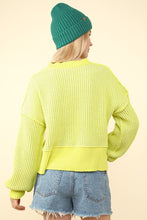 Load image into Gallery viewer, TWO TONE LEMON SWEATER