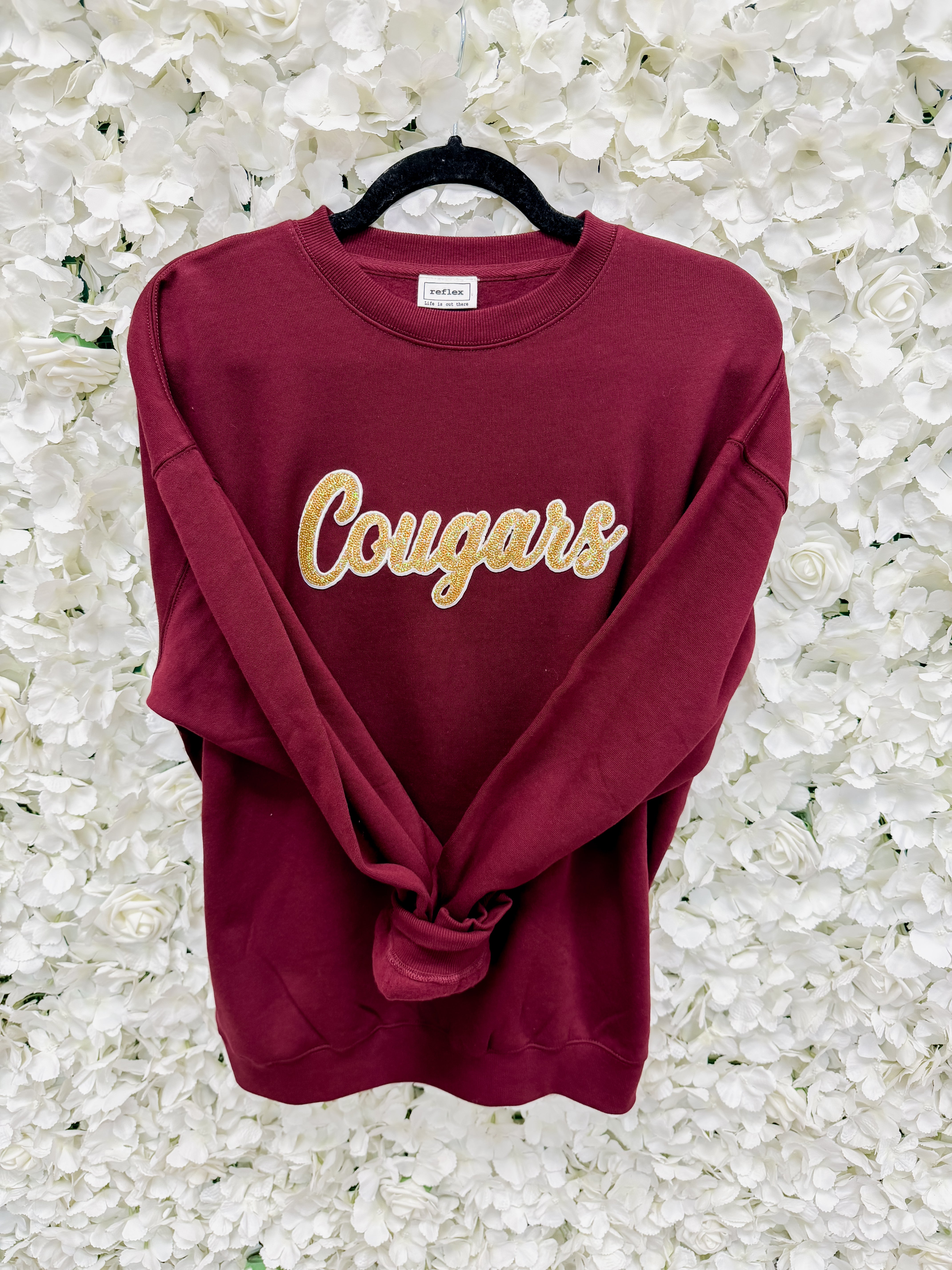 Cougars Sequins Crew