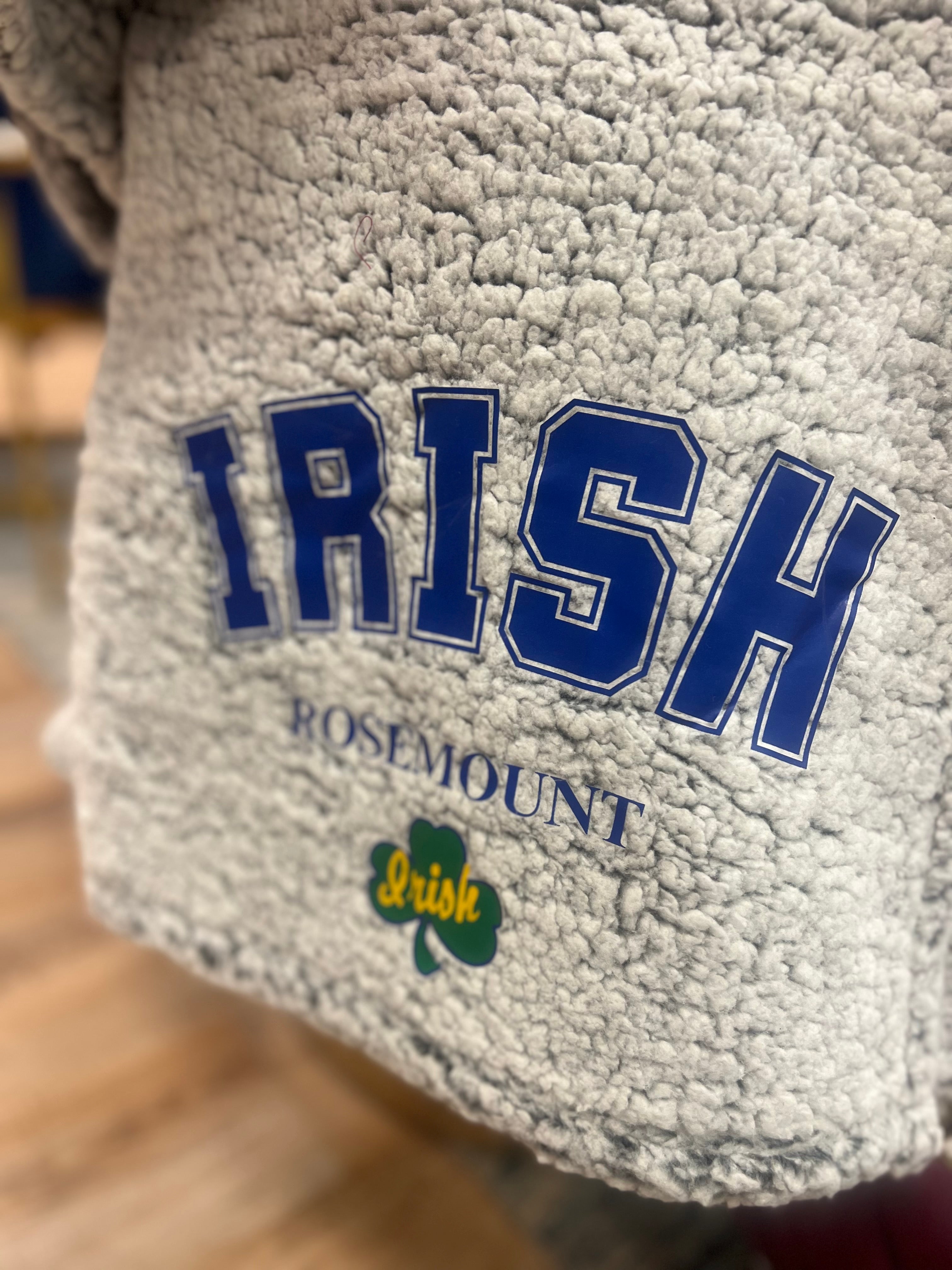 School Spirit Sherpa Blanket (Irish)