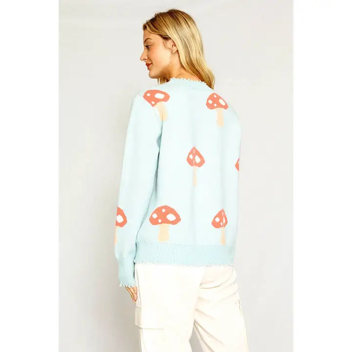 MUSHROOM KNIT SWEATER
