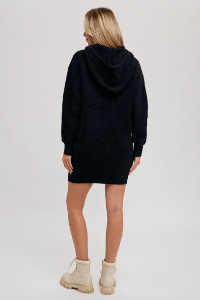 CHUNKY WAFFLE HOODIE TUNIC