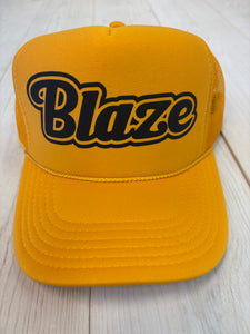 Blaze Trucker Hat (gold)
