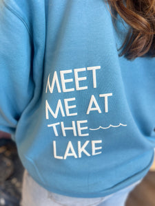 MEET ME AT THE LAKE WAVE SWEATSHIRT