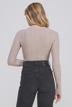 Load image into Gallery viewer, Cable Knit Bodysuit (stone)