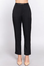 Load image into Gallery viewer, BLACK BELTED PANT