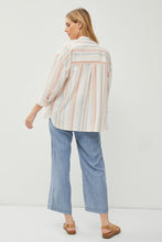Load image into Gallery viewer, BLUSH STRIPED BUTTON DOWN TOP