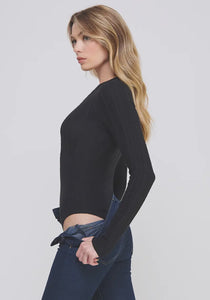 Cable Knit Bodysuit (black)