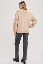 Load image into Gallery viewer, CABLE KNIT SWEATER CARDIGAN