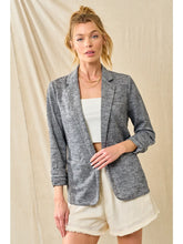 Load image into Gallery viewer, CHARCOAL KNIT BLAZER