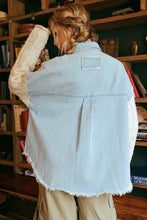 Load image into Gallery viewer, DENIM CONTRAST KNIT SLEEVE JACKET