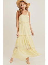Load image into Gallery viewer, YELLOW LACE MAXI DRESS