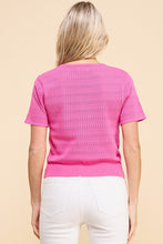 Load image into Gallery viewer, PINK POINTELLE TOP