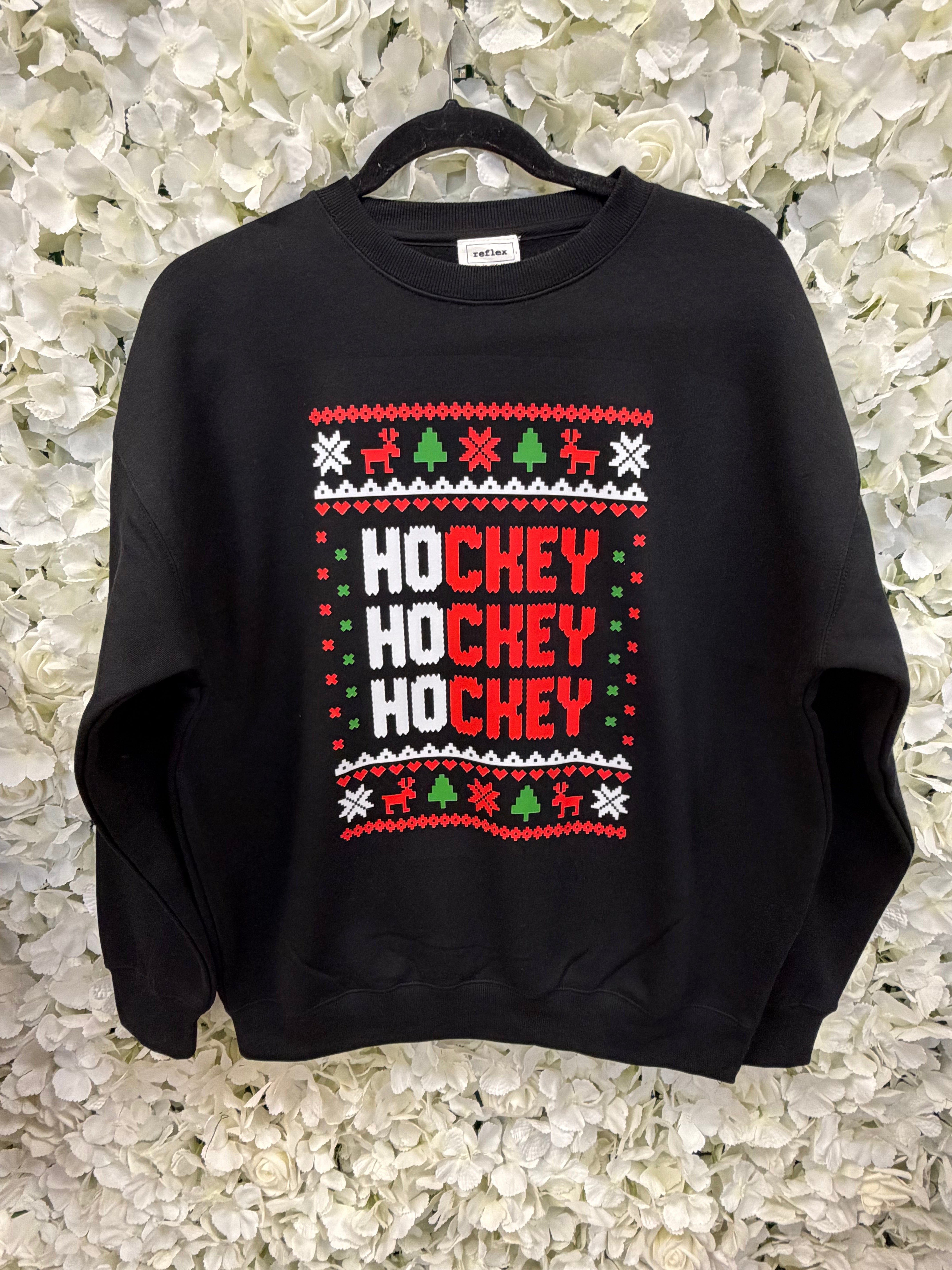 Ho Ho Hockey Crew Sweatshirt