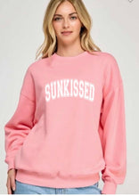 Load image into Gallery viewer, PINK SUNKISSED CREW SWEATSHIRT