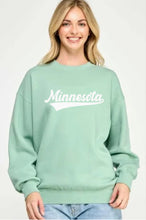 Load image into Gallery viewer, MINNESOTA GREEN CREW SWEATSHIRT