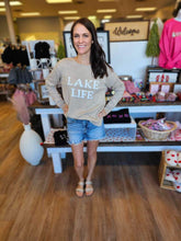 Load image into Gallery viewer, TAUPE &#39;LAKE LIFE&#39; SWEATER