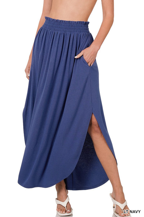 MAXI SKIRT (Light Navy)