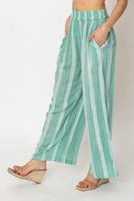 Load image into Gallery viewer, GREEN STRIPED PANTS