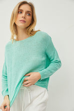 Load image into Gallery viewer, MINT DROP SHOULDER SWEATER