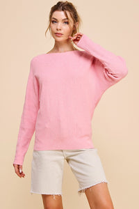 PINK CHEVRON SWEATER