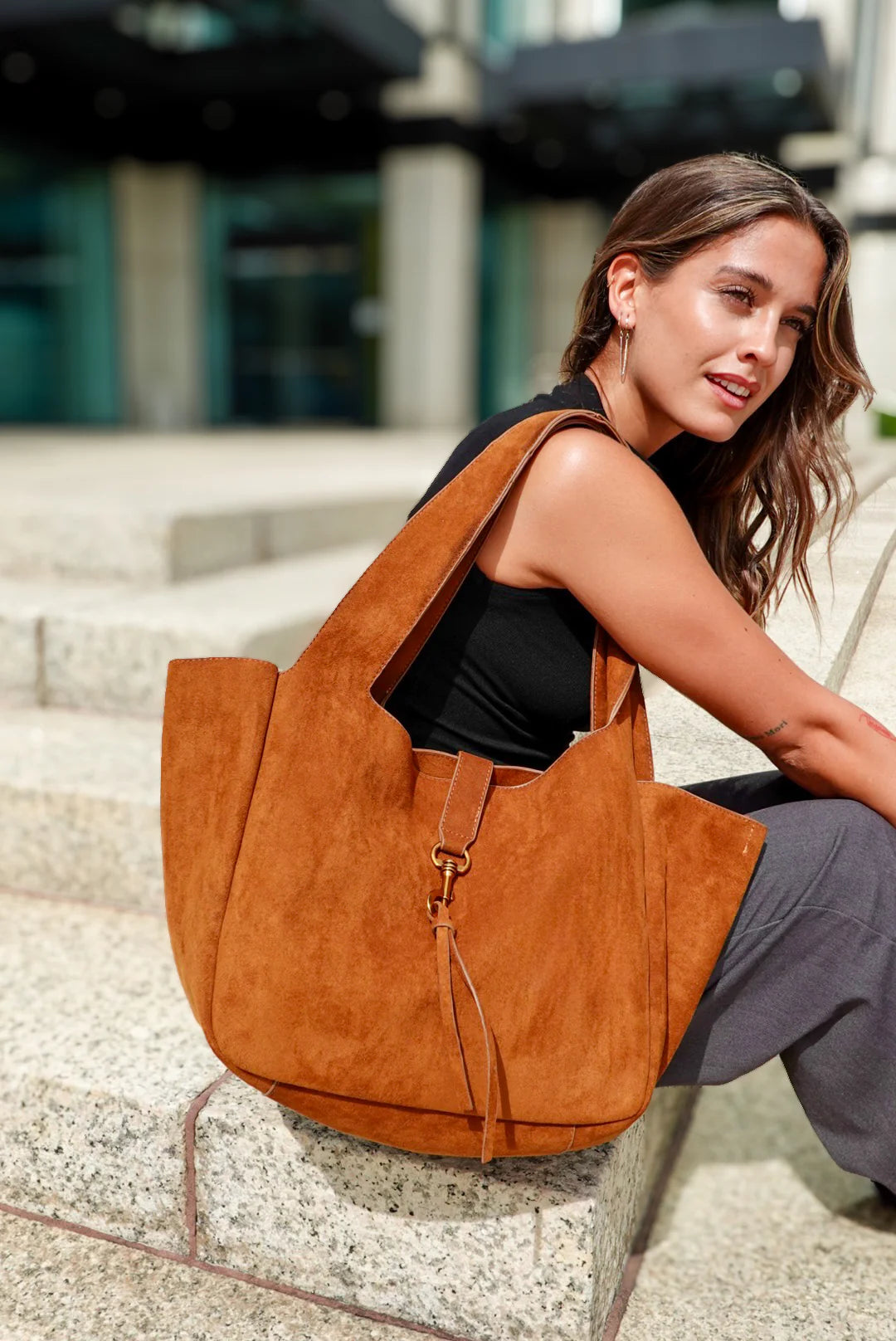 Cognac Purse