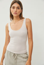 Load image into Gallery viewer, SCOOP NECK TANK (STONE)
