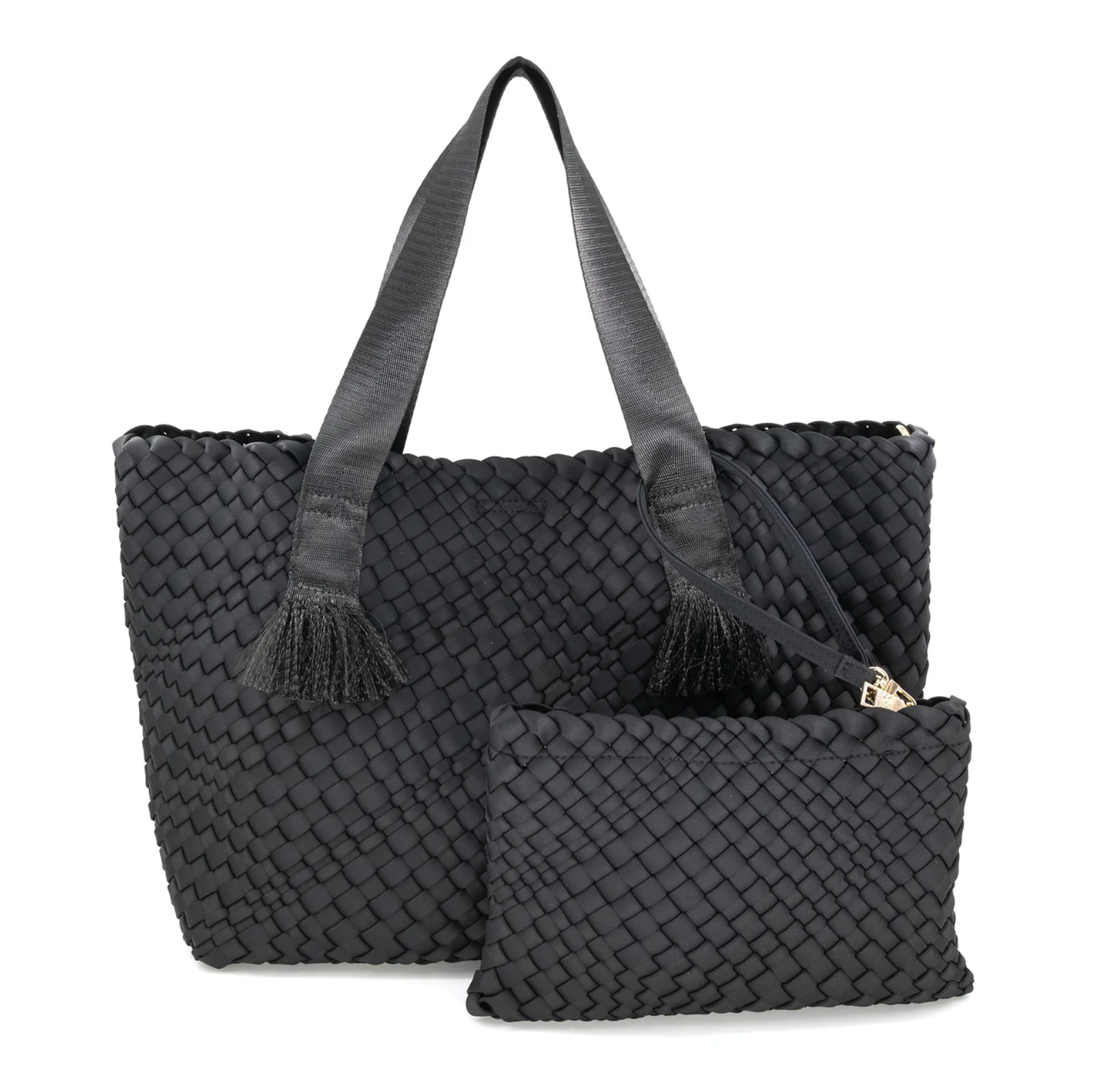 Black Woven Purse (large)