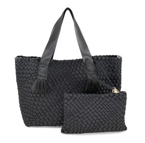 Black Woven Purse (large)