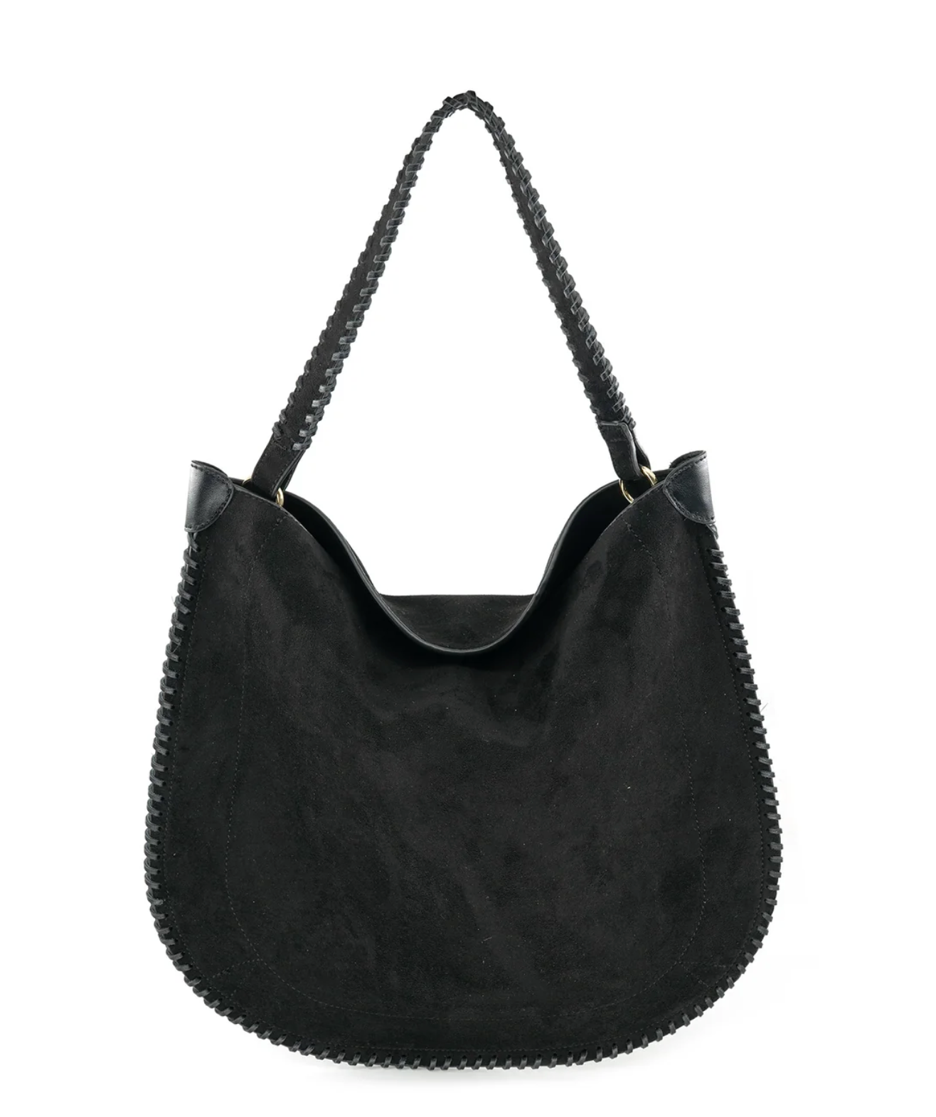Black Faux Suede Purse